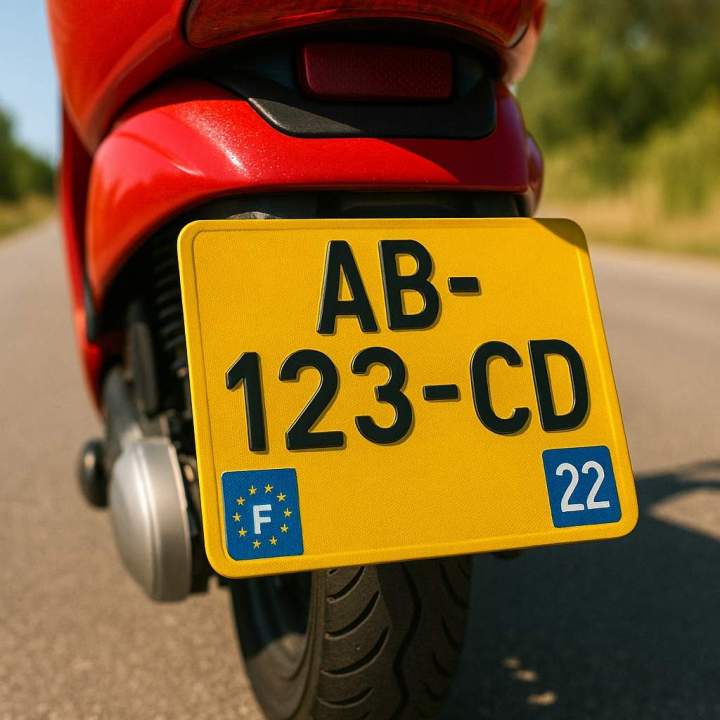 plaques PVC moto homologuées  en Guadeloupe